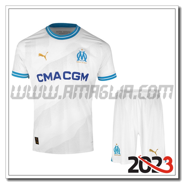 Kit Maglia Marsiglia OM Prima + Pantaloncini 2023 2024