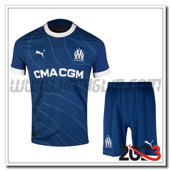 Kit Maglia Marsiglia OM Seconda + Pantaloncini 2023 2024