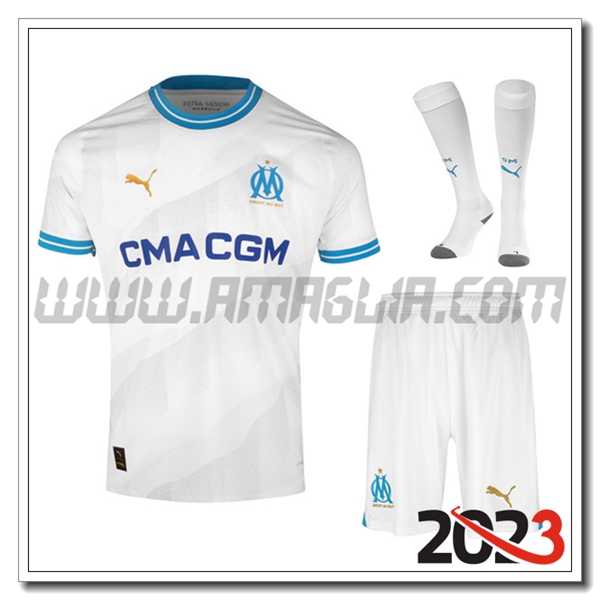 Kit Maglia Marsiglia OM Prima (Pantaloncini + Calzini) 2023 2024