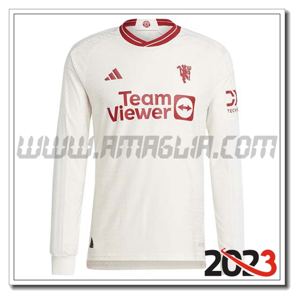 Terza Maglia Calcio Manchester United Manica lunga 2023 2024