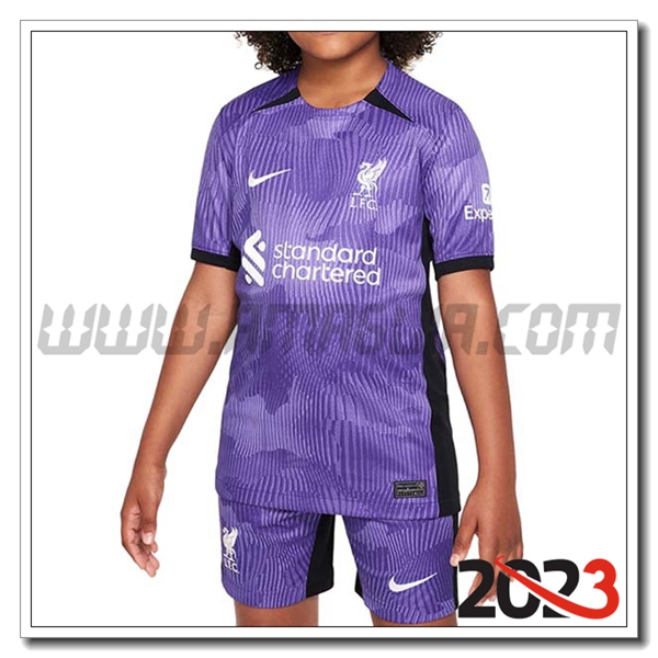 Kit Maglia FC Liverpool Bambino Terza 2023 2024