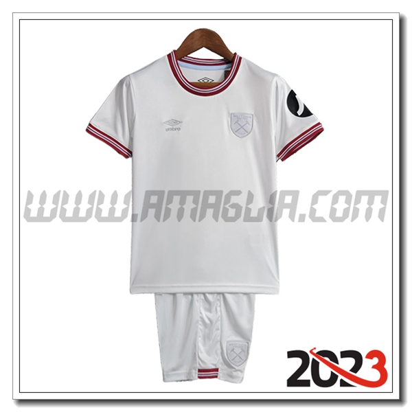 Kit Maglia West Ham Bambino Seconda 2023 2024