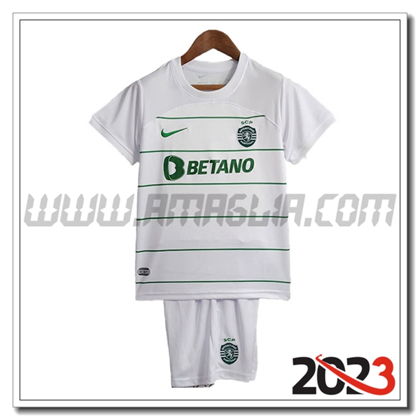 Kit Maglia Sporting Bambino Seconda 2023 2024