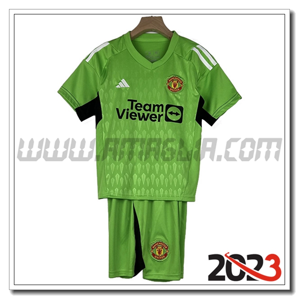 Kit Maglia Portiere Manchester United Bambino 2023 2024