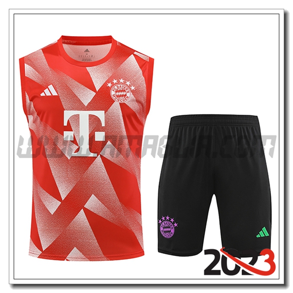 Kit Canotta Allenamento + Pantaloncini Bayern Monaco Arancia 2023 2024