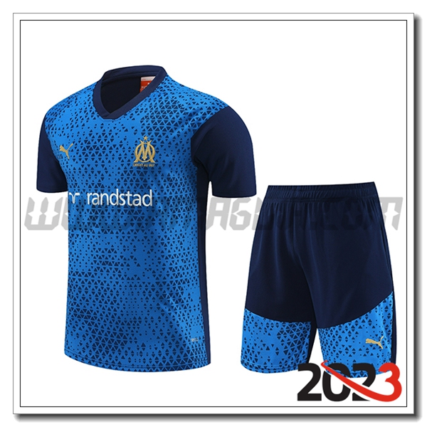 Kit Maglia Allenamento + Pantaloncini Inter Milan Blu 2023 2024 -02