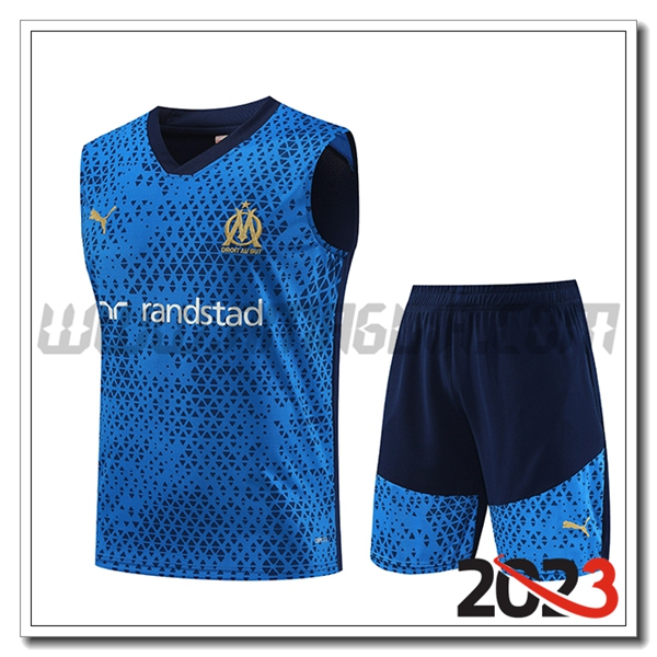 Kit Canotta Allenamento + Pantaloncini Inter Milan Blu 2023 2024 -02