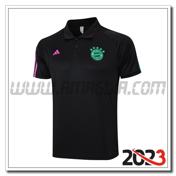 Maglia Polo Bayern Monaco Nero 2023 2024