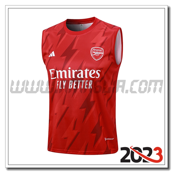 Canotta Allenamento Arsenal Rosso 2023 2024 -02