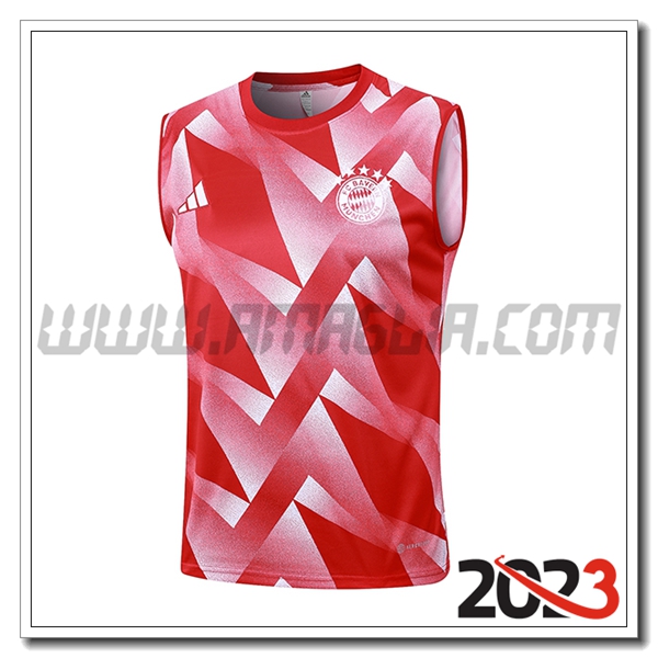 Canotta Allenamento Bayern Monaco Rosso 2023 2024 -03
