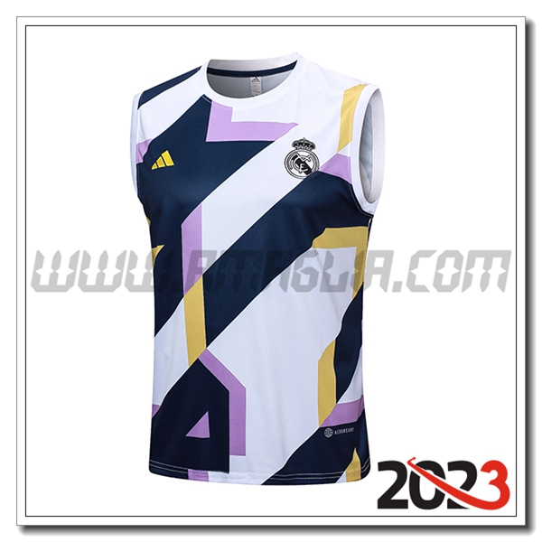 Canotta Allenamento Real Madrid Bianco 2023 2024 -06