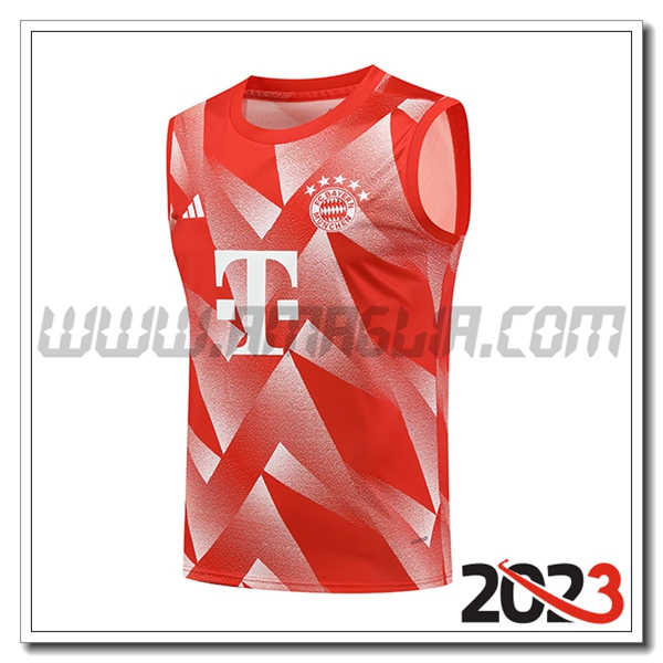 Canotta Allenamento Bayern Monaco Arancia 2023 2024