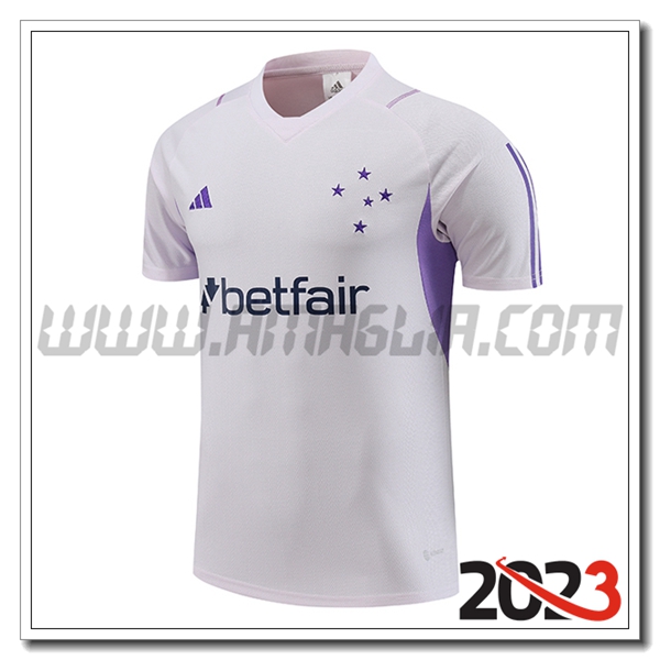 T Shirt Allenamento Cruzeiro Bianco 2023 2024 -02