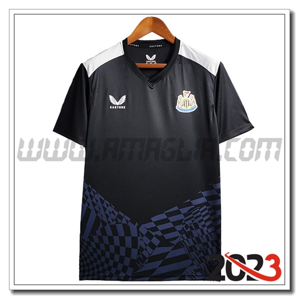 T Shirt Allenamento Newcastle Nero 2023 2024 -02