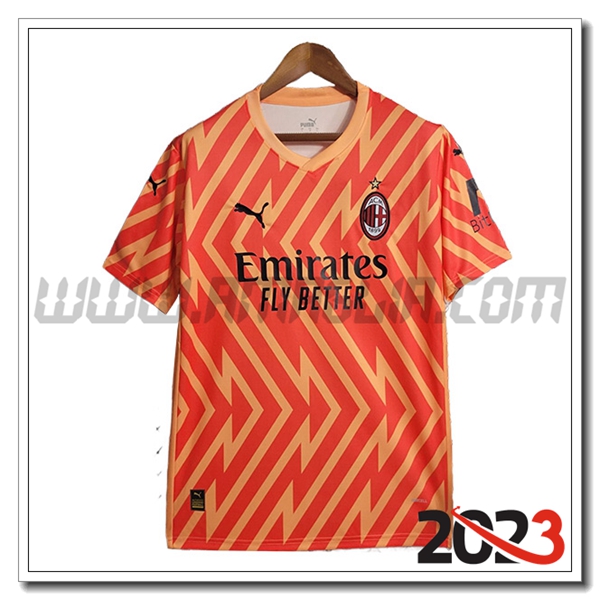 T Shirt Allenamento AC Milan Arancia 2023 2024