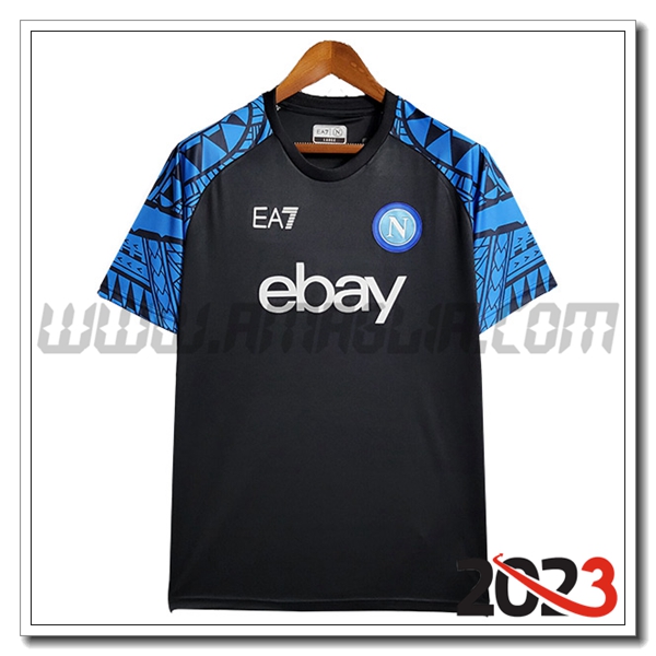 T Shirt Allenamento Napoli Nero 2023 2024