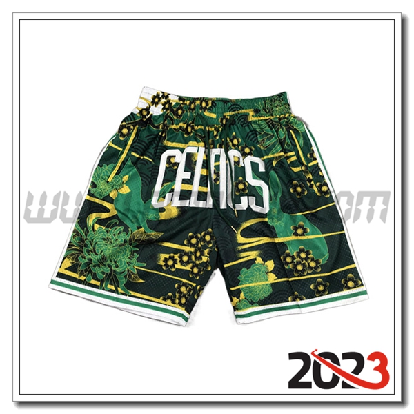Pantaloncini NBA Boston Celtics 2023/24 Verde -02