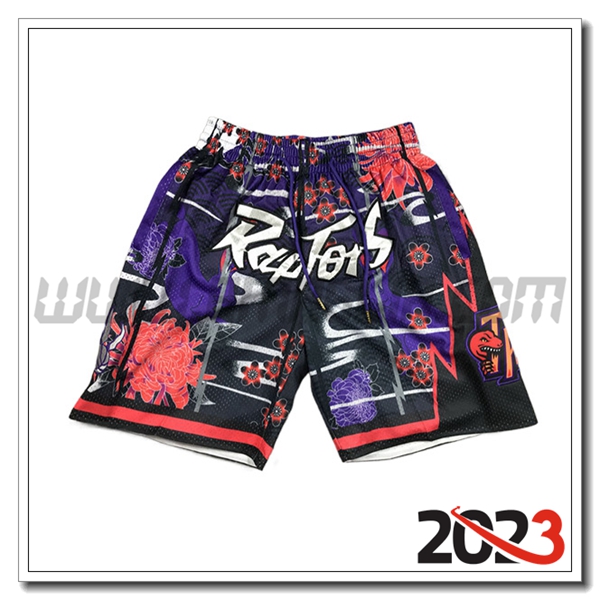 Pantaloncini NBA Toronto Raptors 2023/24 Nero/Rosso