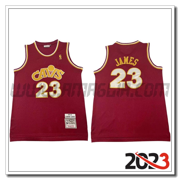 Maglia Cleveland Cavaliers (JAMES #23) 2023/24 Rosso -02