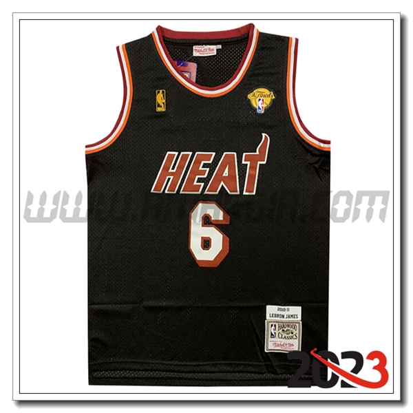 Maglia Miami Heat (JAMES #6) 2023/24 Rosso -02