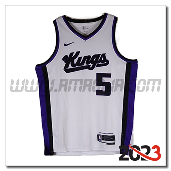 Maglia Sacramento Kings (FOX #5) 2023/24 Bianco