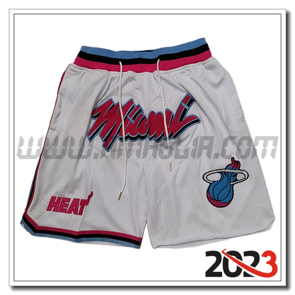 Pantaloncini NBA Miami Heat 2023/24 Bianco