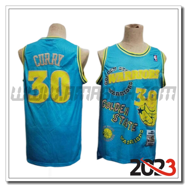 Maglia Golden State Warriors (CURRY #30) 2023/24 Blu