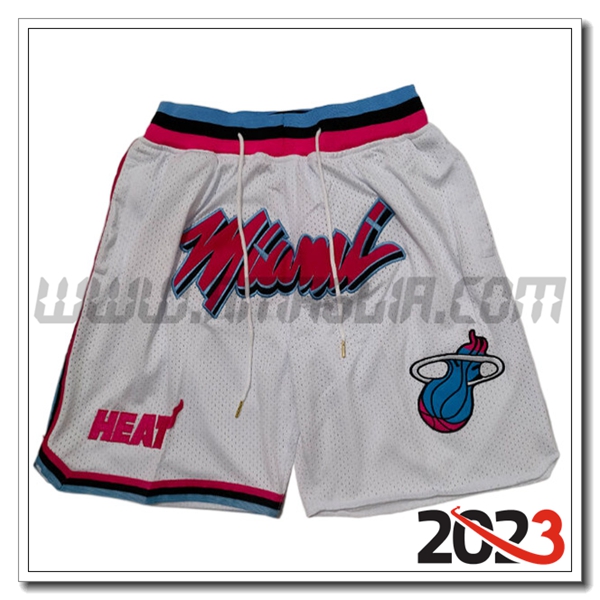 Pantaloncini NBA Miami Heat 2023/24 Bianco