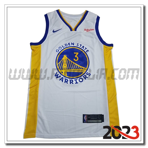 Maglia Golden State Warriors (PAUL #3) 2023/24 Bianco