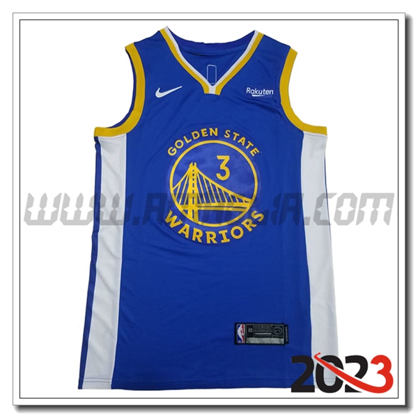 Maglia Golden State Warriors (PAUL #3) 2023/24 Blu -02