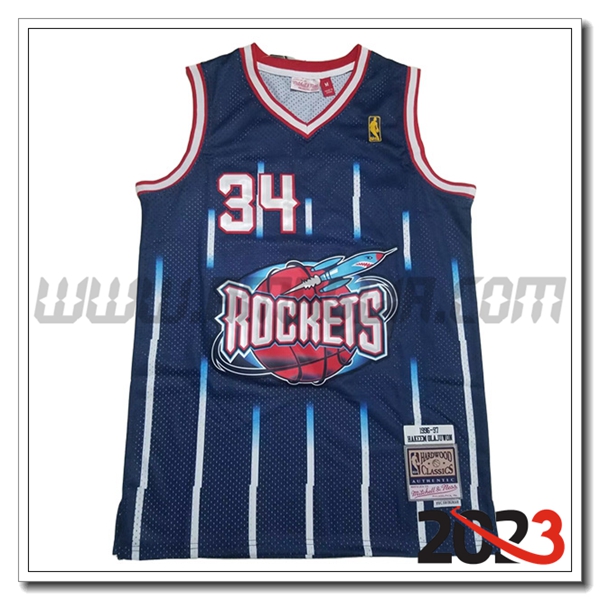 Maglia Houston Rockets (OLAJUWON #34) 2023/24 Blu