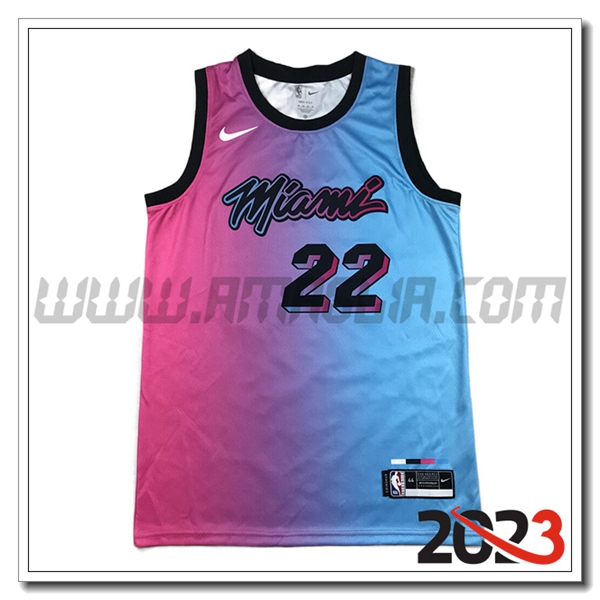 Maglia Miami Heat (BUTLER #22) 2023/24 Blu/viola
