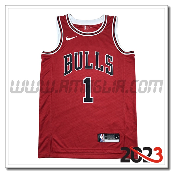 Maglia Chicago Bulls (Rosa #1) 2023/24 Rosso