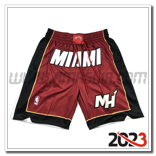 Pantaloncini NBA Miami Heat 2023/24 Rosso