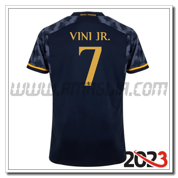 Seconda Maglia Calcio Real Madrid VINI JR. #7 2023 2024