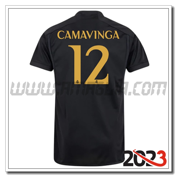 Terza Maglia Calcio Real Madrid CAMAVINGA #12 2023 2024