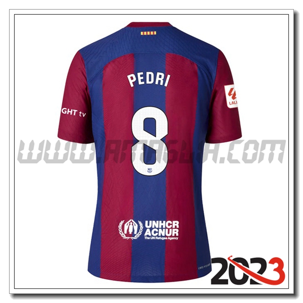 Prima Maglia Calcio FC Barcellona PEDRI #8 2023 2024