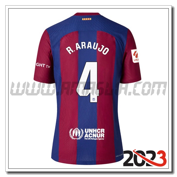 Prima Maglia Calcio FC Barcellona R. ARAUJO #4 2023 2024