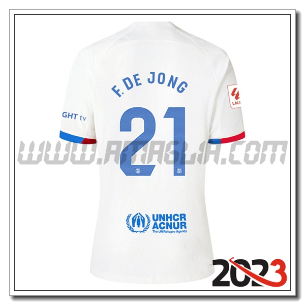 Seconda Maglia Calcio FC Barcellona F. DE JONG #21 2023 2024