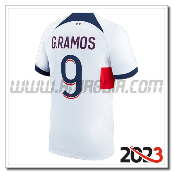 Seconda Maglia Calcio PSG G.RAMOS #9 2023 2024