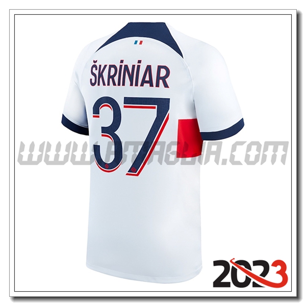 Seconda Maglia Calcio PSG SKRINIAR #37 2023 2024