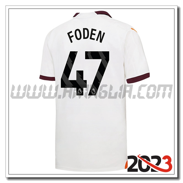 Seconda Maglia Calcio Manchester City FODEN #47 2023 2024