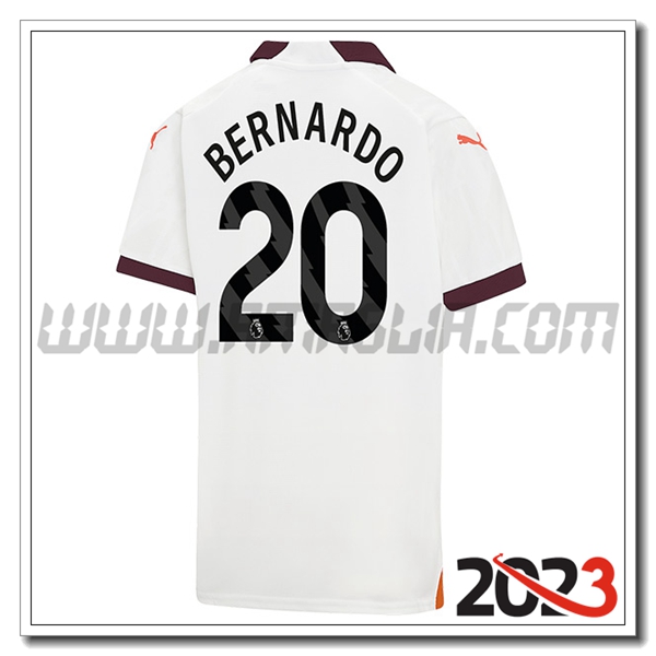 Seconda Maglia Calcio Manchester City BERNARDO #20 2023 2024