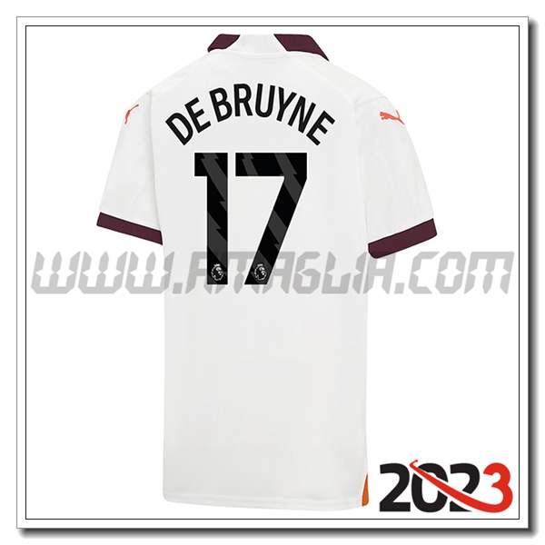 Seconda Maglia Calcio Manchester City DE BRUYNE #17 2023 2024