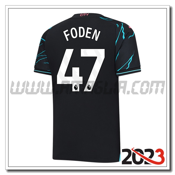 Terza Maglia Calcio Manchester City FODEN #47 2023 2024