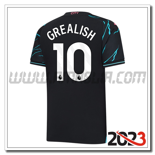 Terza Maglia Calcio Manchester City GREALISH #10 2023 2024