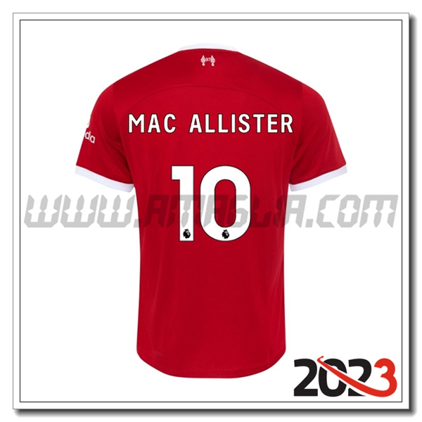 Prima Maglia Calcio FC Liverpool MAC ALLISTER #10 2023 2024