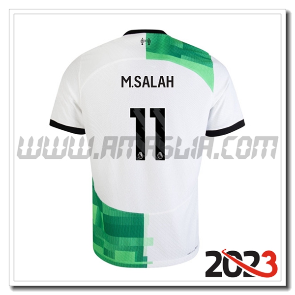 Seconda Maglia Calcio FC Liverpool M.SALAH #11 2023 2024