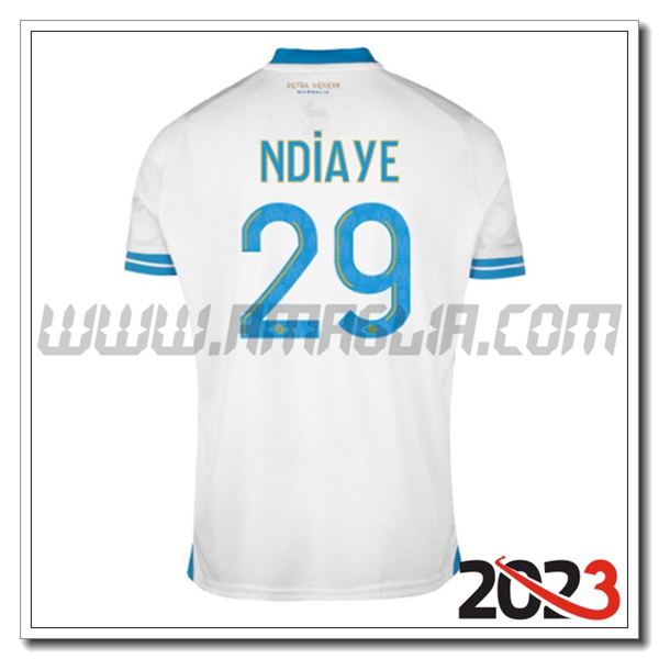 Prima Maglia Calcio Marsiglia OM NDIAYE #29 2023 2024