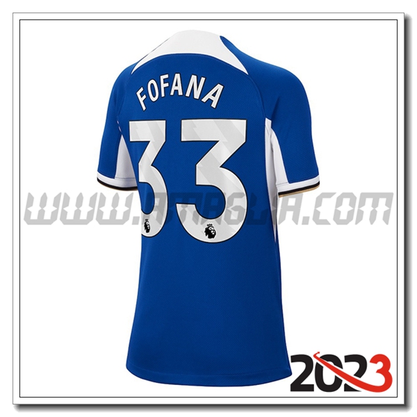 Prima Maglia Calcio FC Chelsea FOFANA #33 2023 2024
